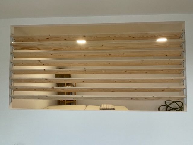 Claustra en bois réalisé sur mesure